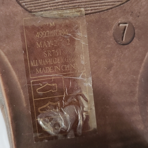 Pierre Dumas brown pointed toe Western faux leather booties- size 7 - Picture 10 of 10